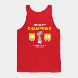 Kansas City Champions LVII Scoreboard Tank Top